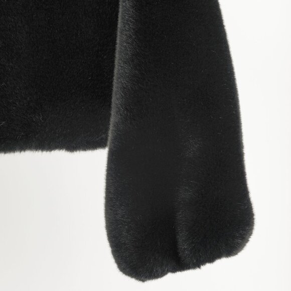 Shrimps Dexter Black Faux Fur Crystal-Embellished Jacket - Picture 7 of 13